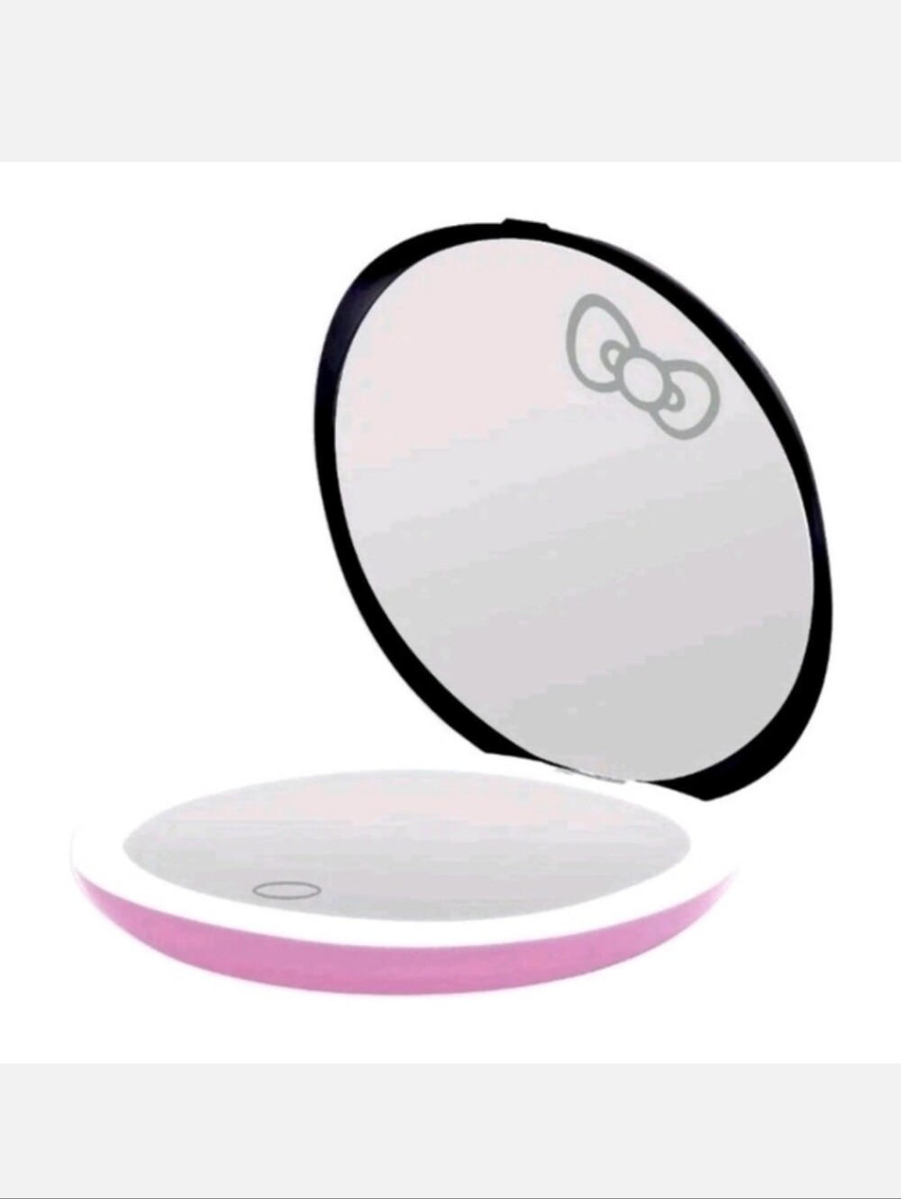 LED Hello Kitty Mirror Impressions Pink and Black Compact Mirror NWT